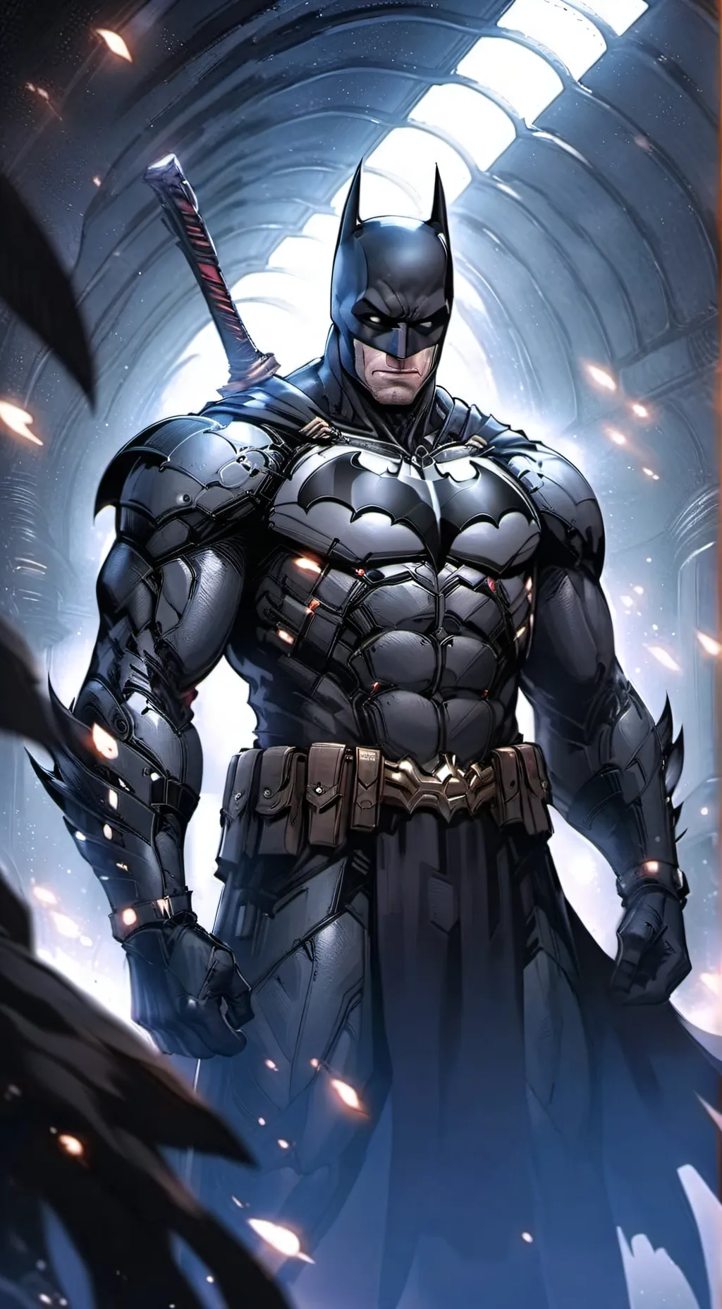 ai character: Batman  background