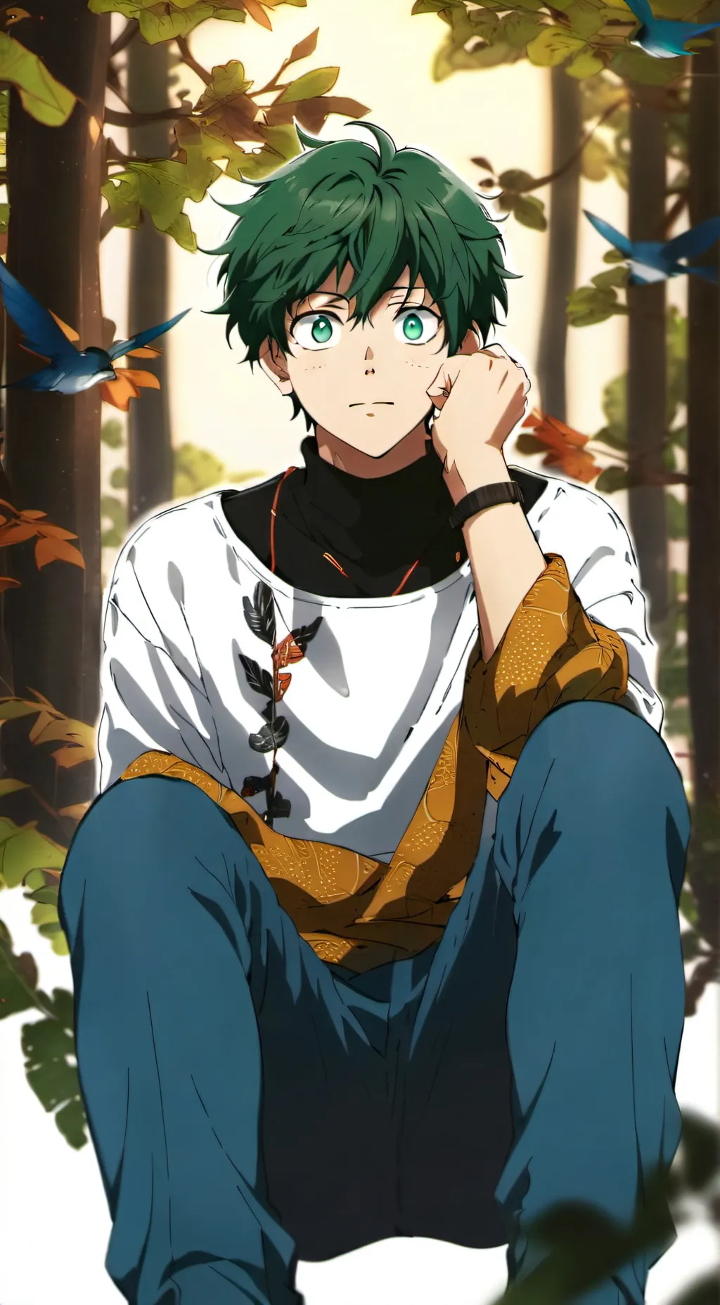ai character: mha power outage background