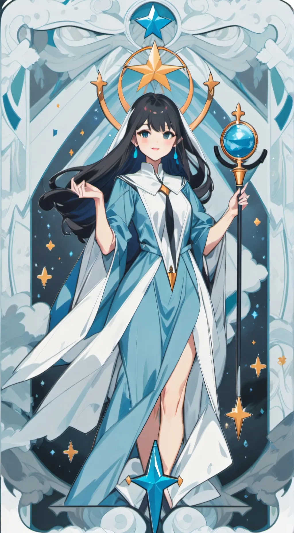 ai character: anime teacher background