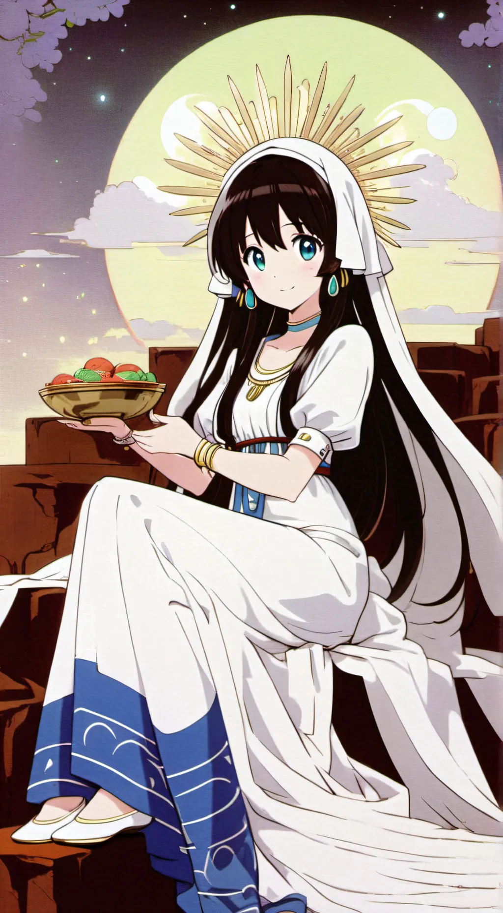ai character: Goddess Hestia background