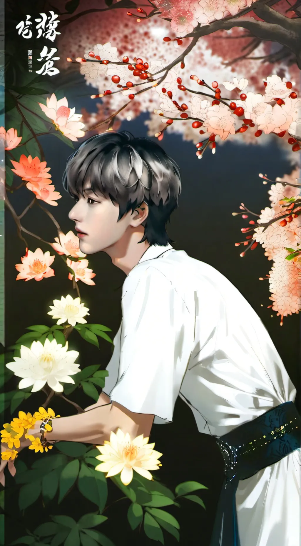 ai character: V + Jungkook  background