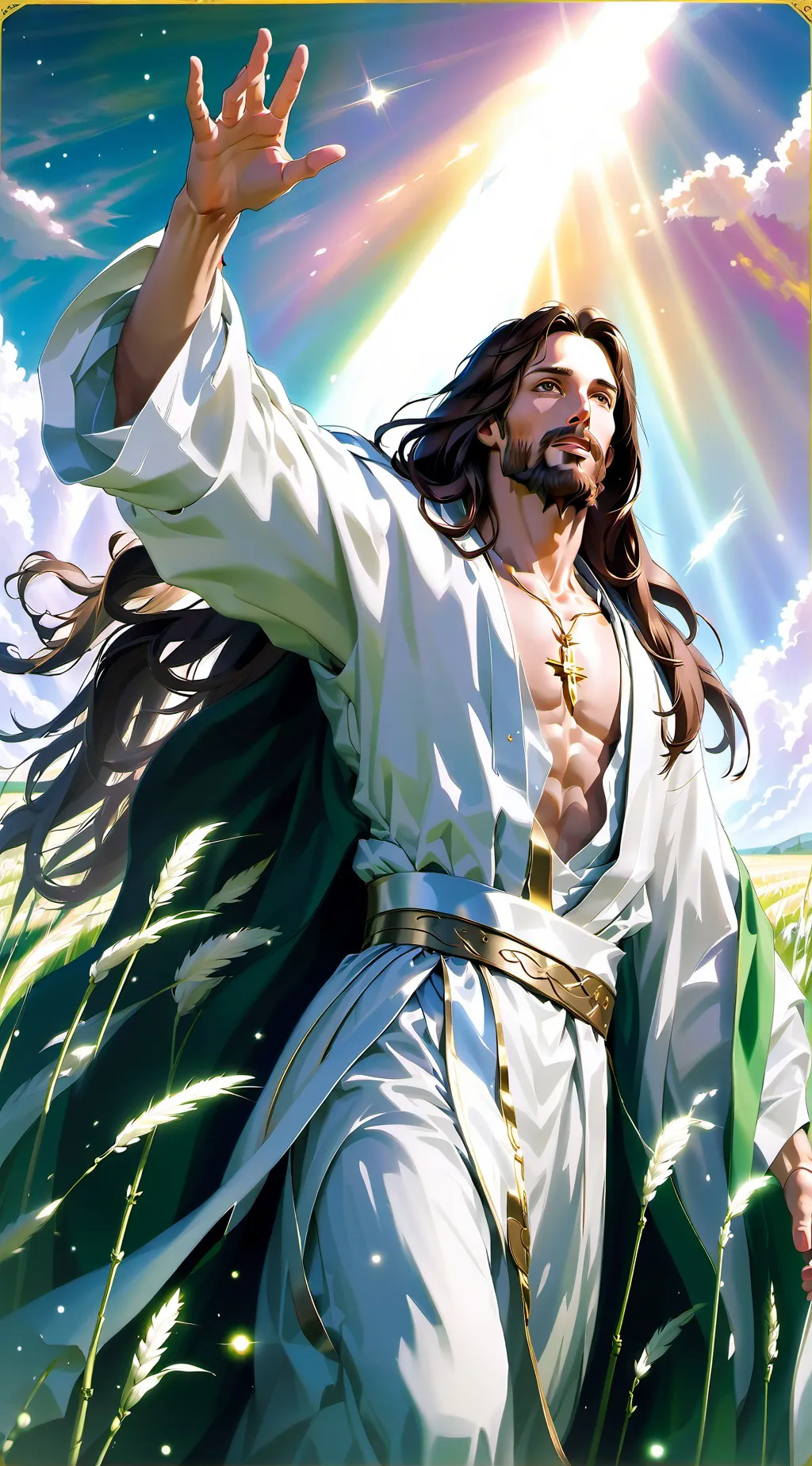 ai character: Jesus Christ  background