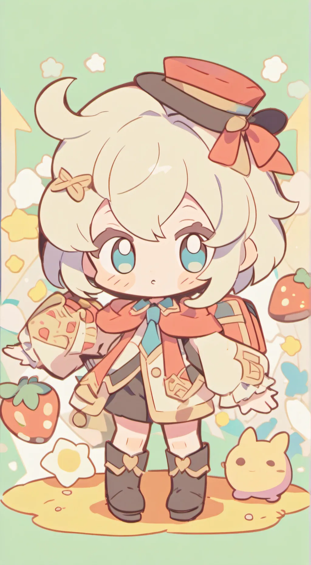 ai character: dandy world  background