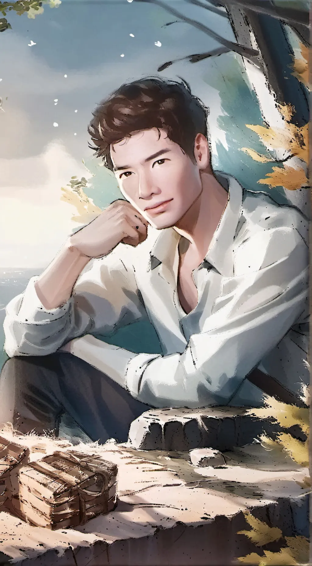 ai character: want to be sigma background