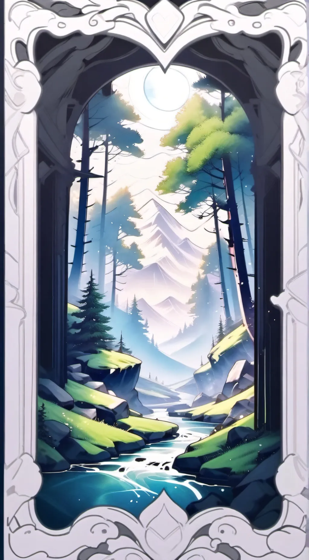 ai character: hipnotising vines background