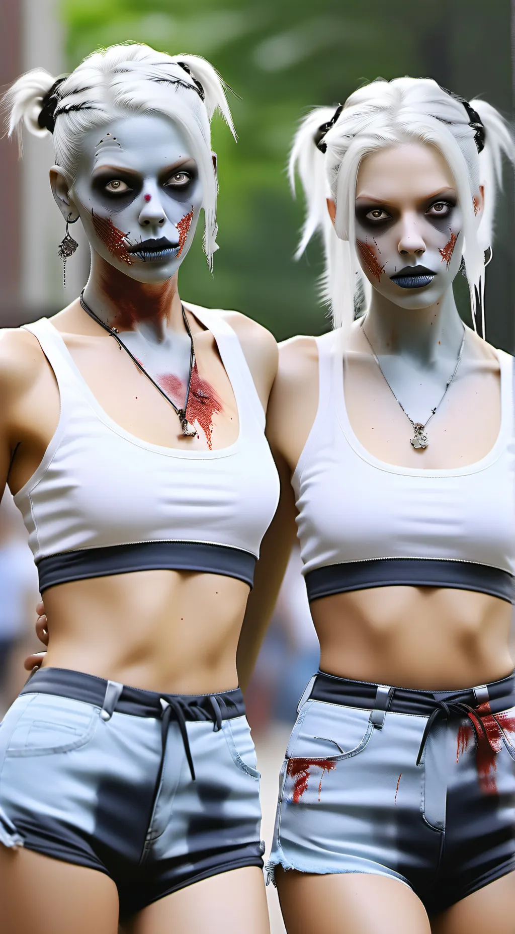 ai character: zombie twins background