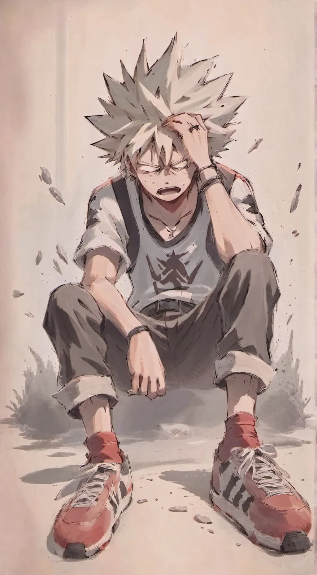 ai character: 💣💥bakugo💥💣 background