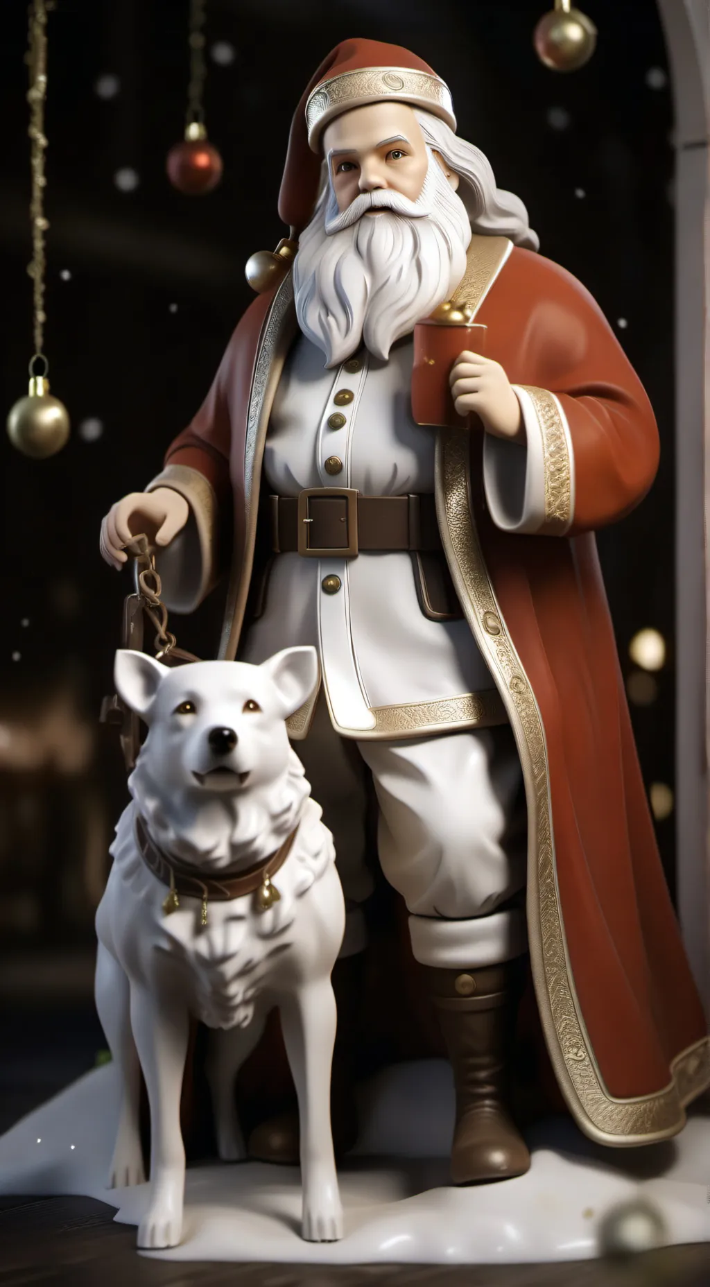 ai character: santa  background