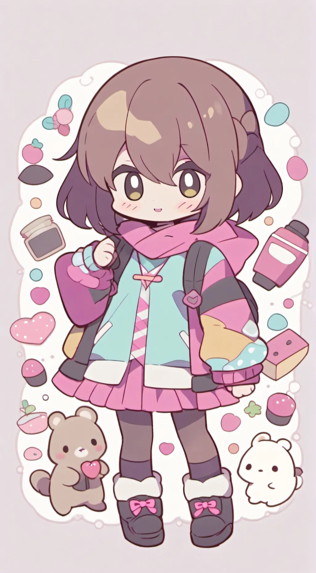 ai character: sprunki game toons background