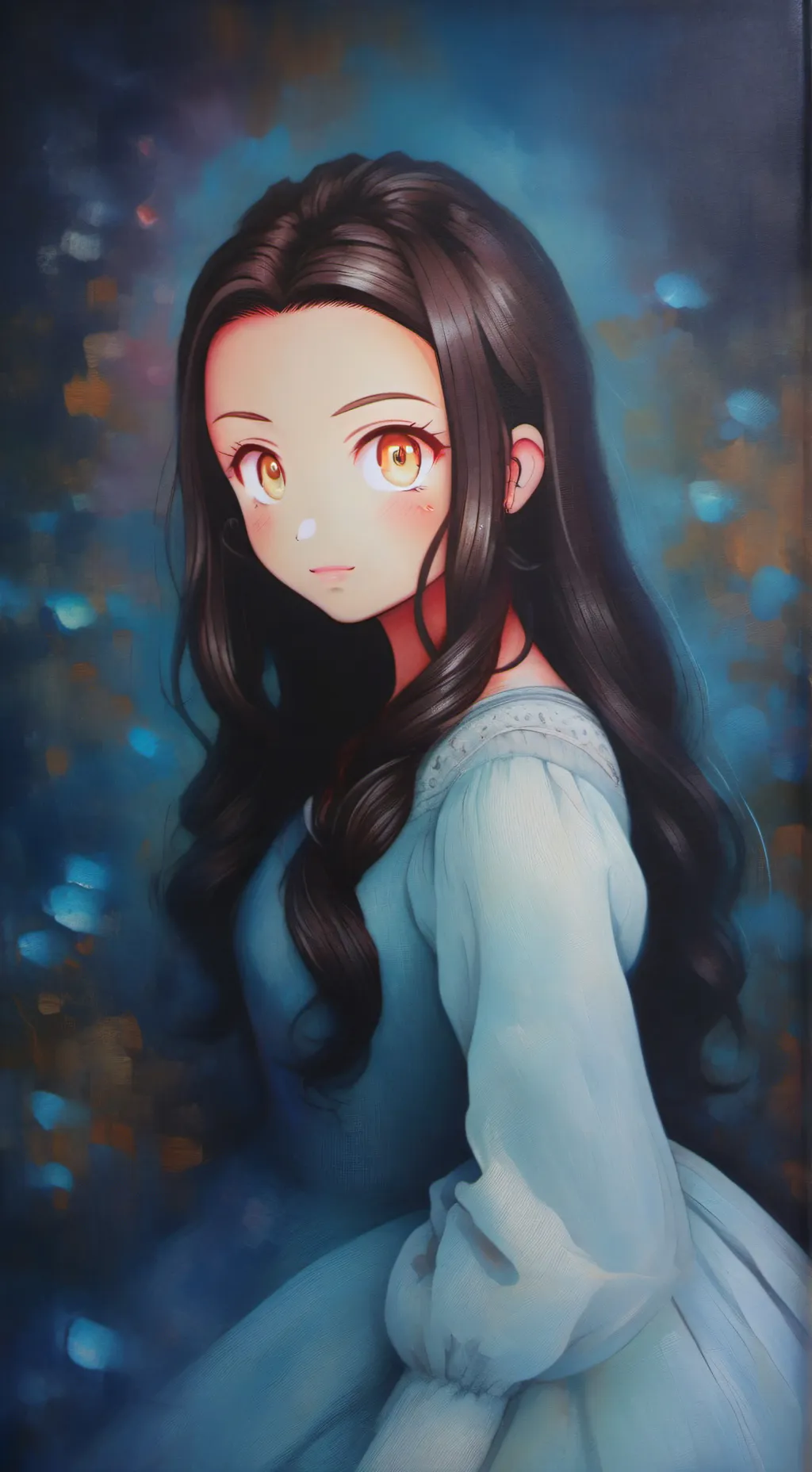 ai character: demon slayer  background