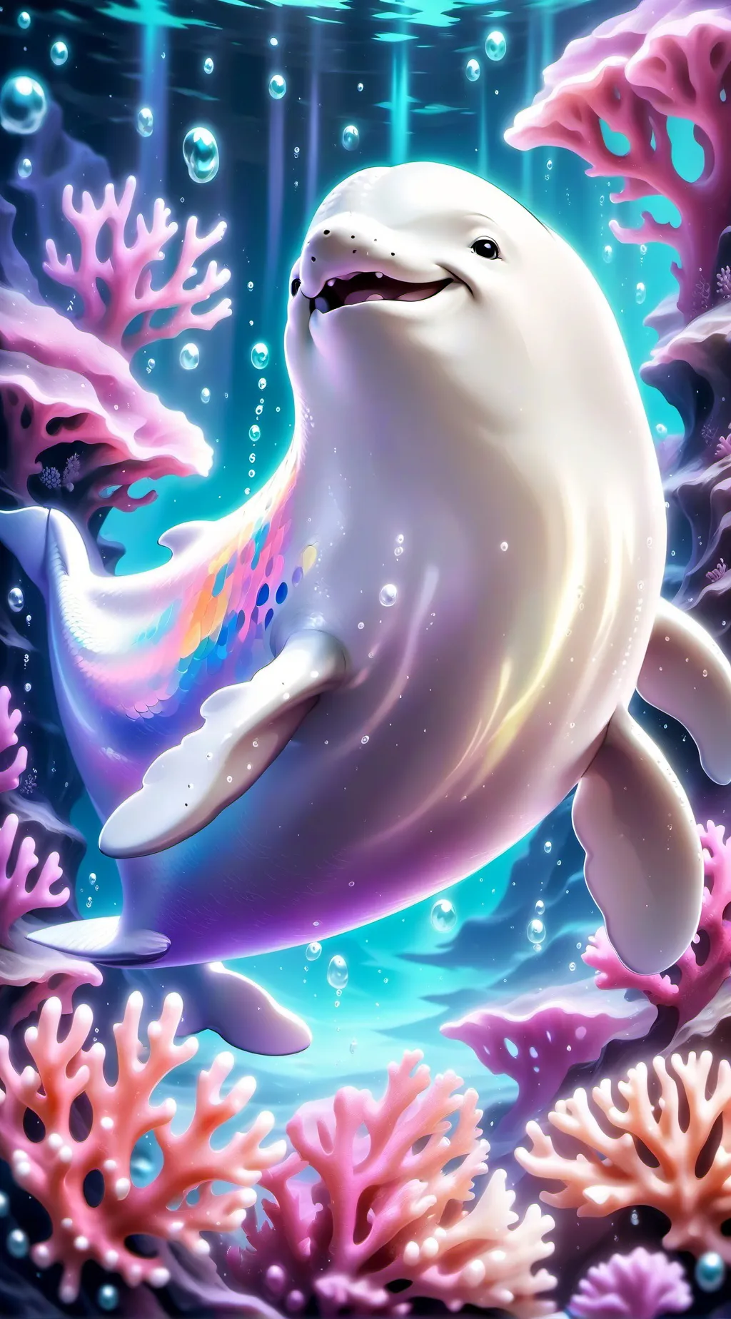 ai character: beluga  background