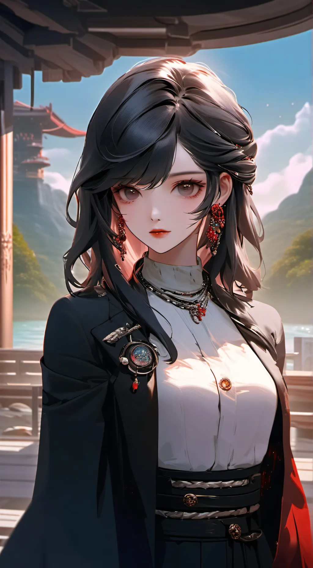 ai character: Sakura background