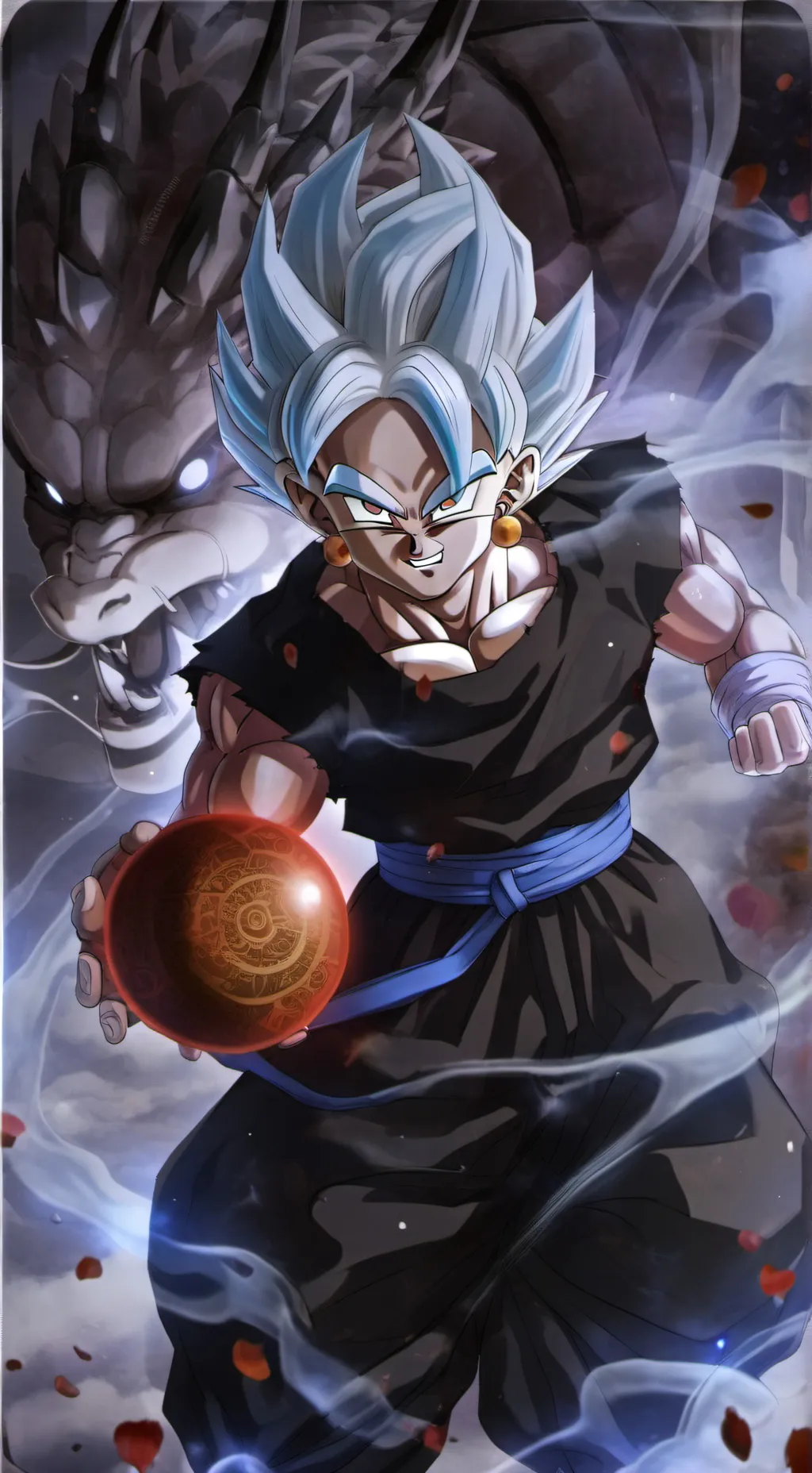 ai character: dragonball background