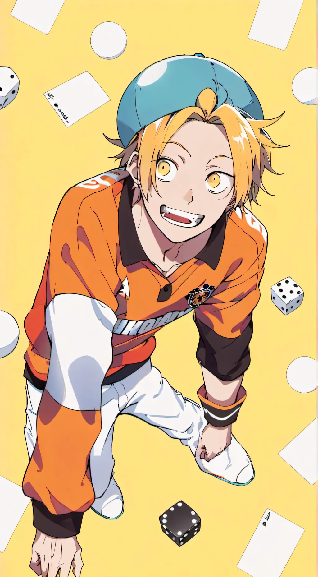 ai character: Denki Kaminari  background