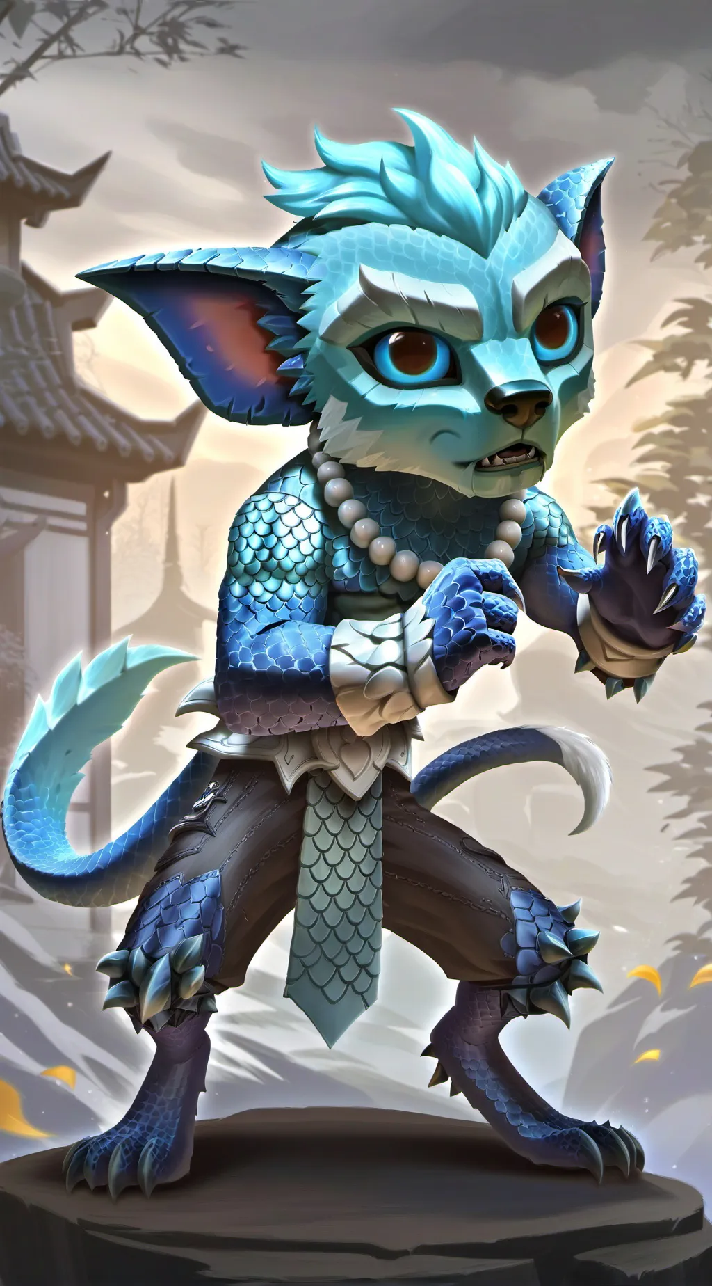 ai character: Sapphire background