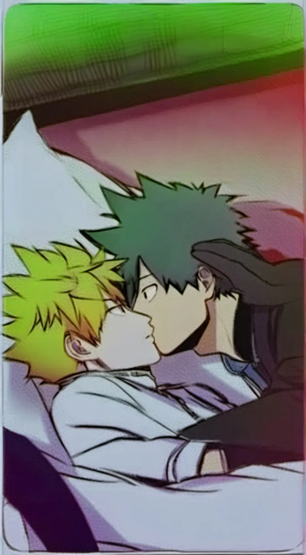 ai character: bakugo and deku background