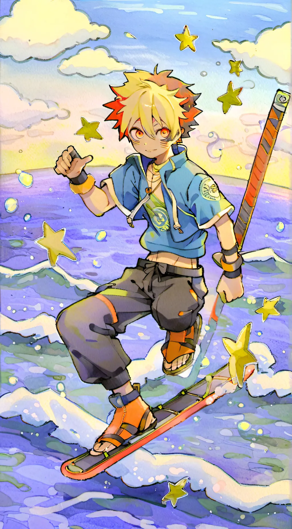 ai character: bakugo background