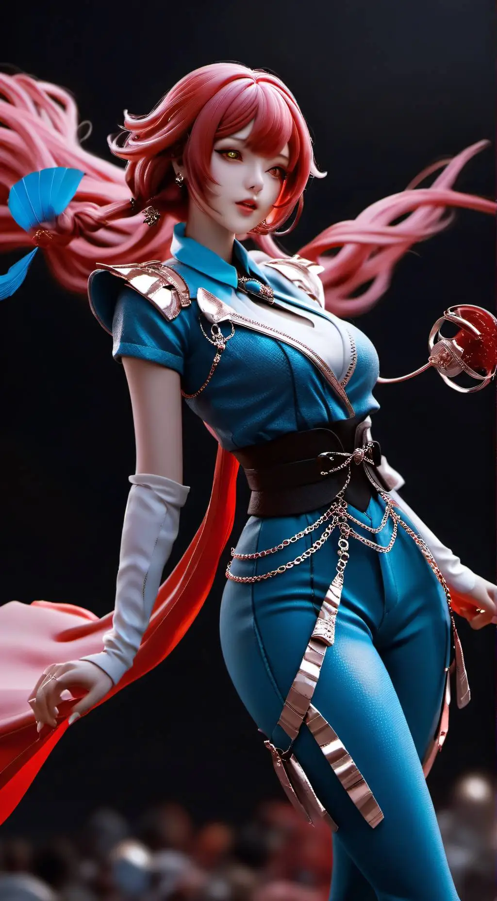 ai character: Aurora background