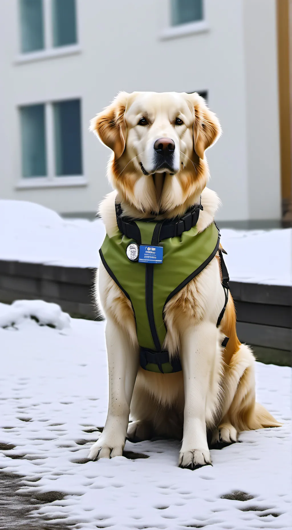 ai character: service dog background