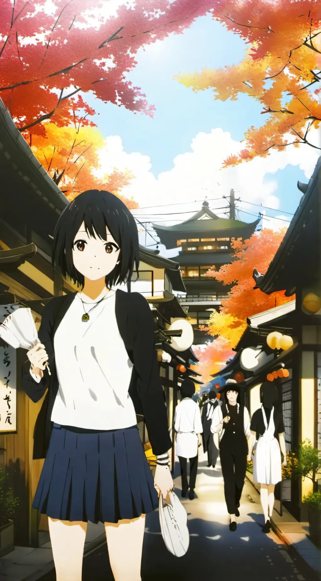 ai character: anime world background