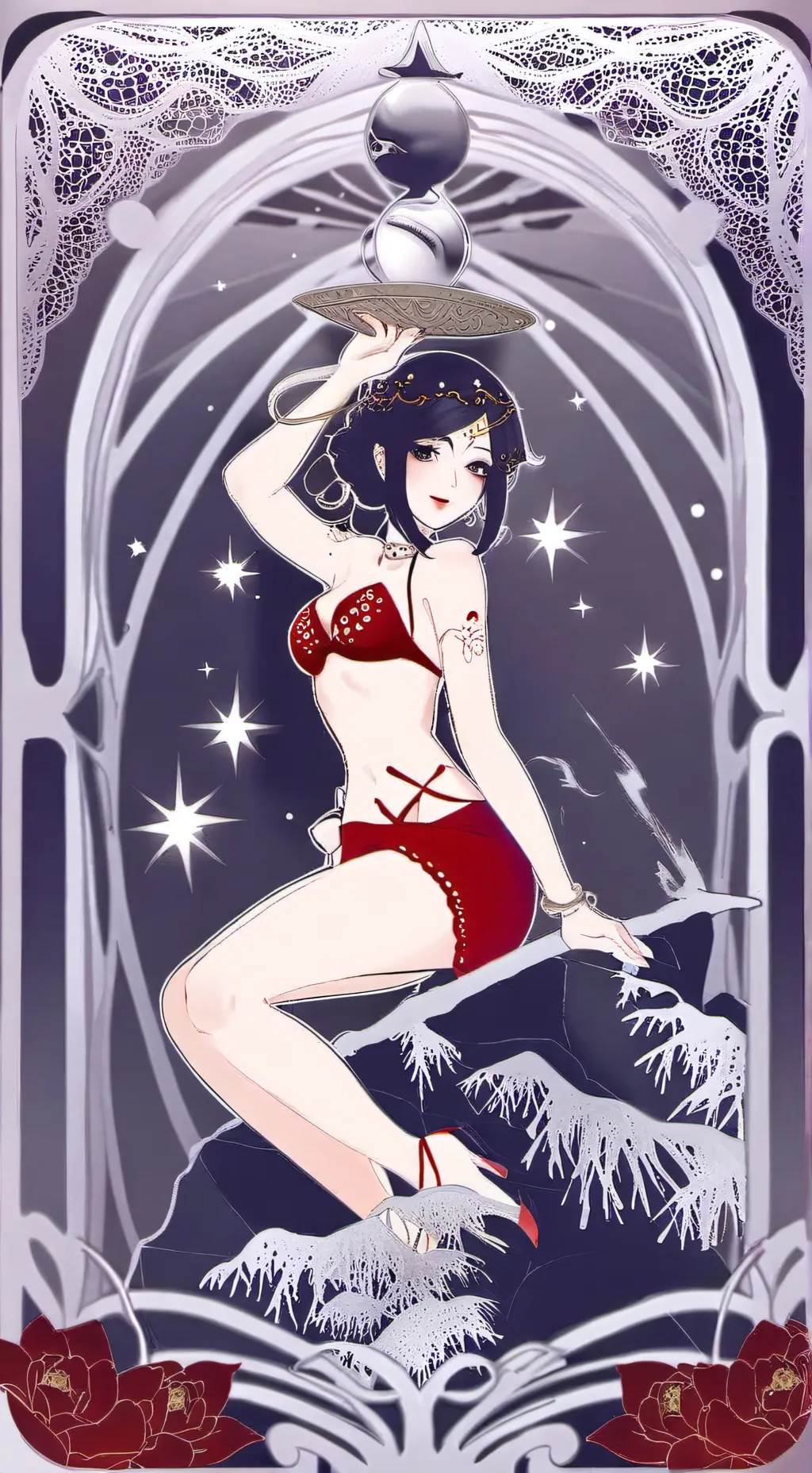 ai character: Pamela hex  background