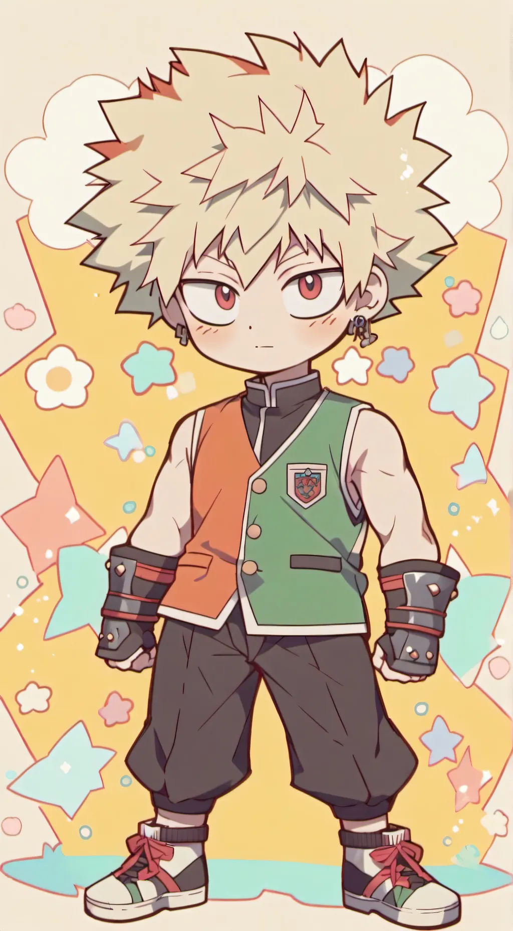ai character: BAKUGOU KATSUKI!!! background