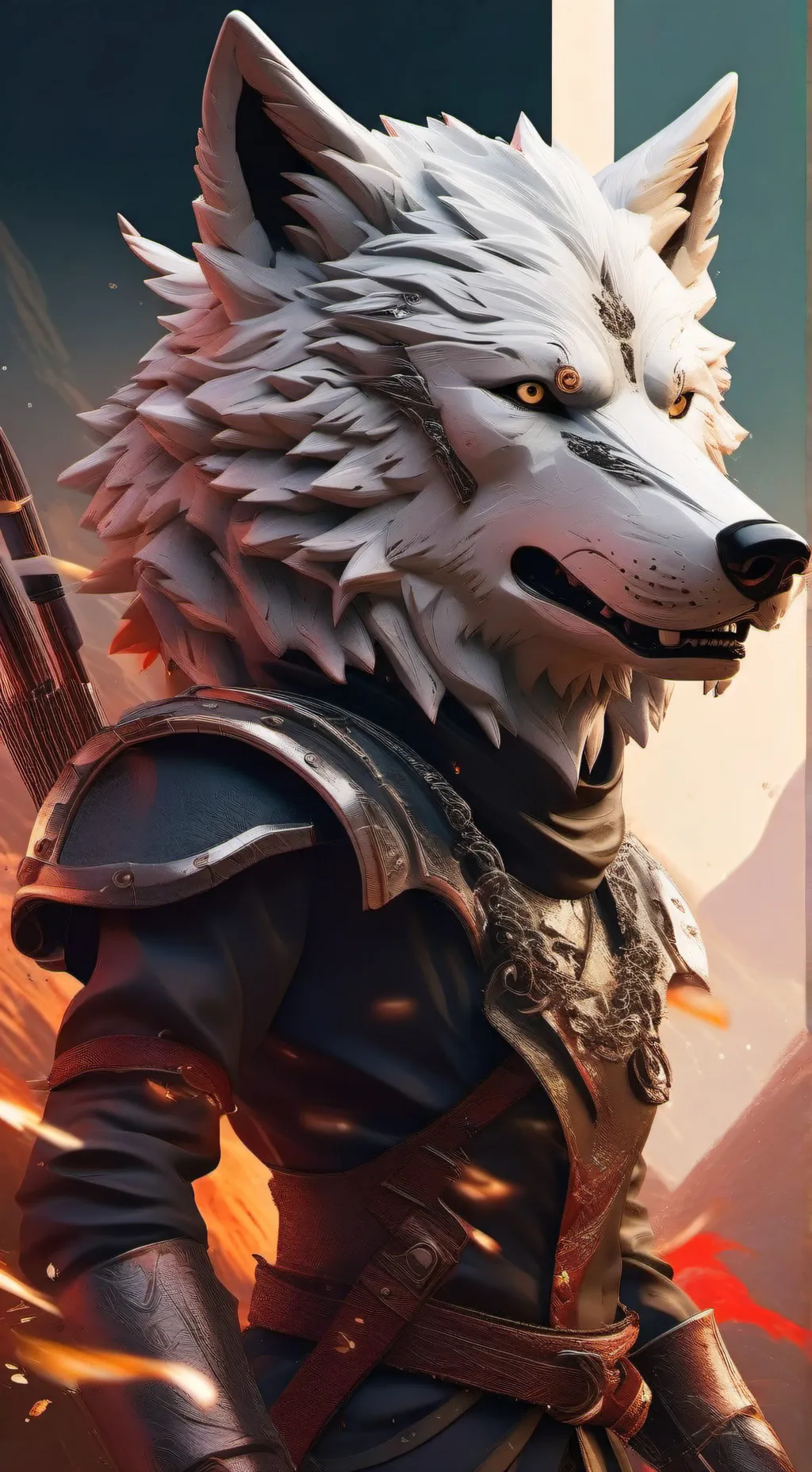 ai character: Tadc but you wolf background