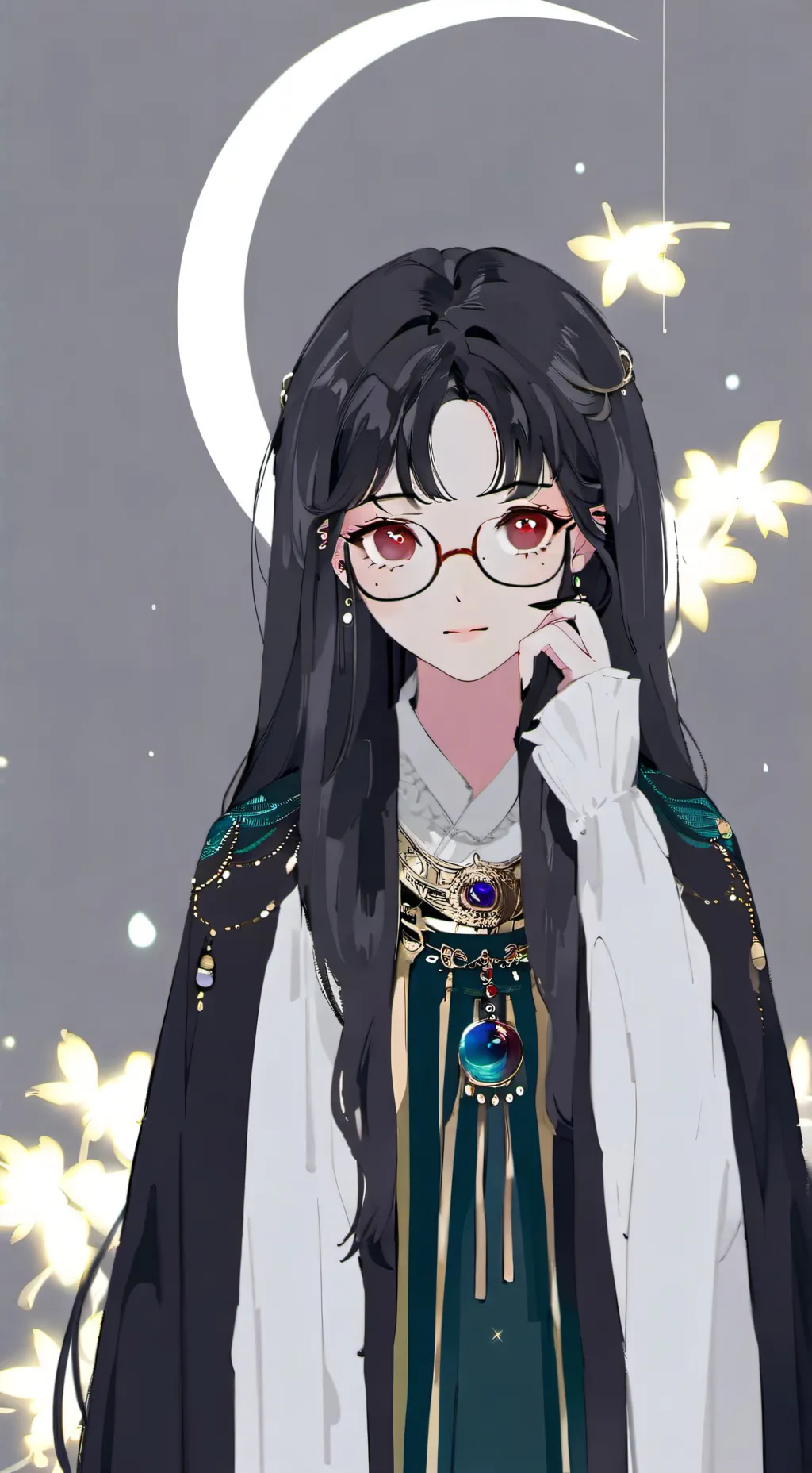 ai character: Luna background