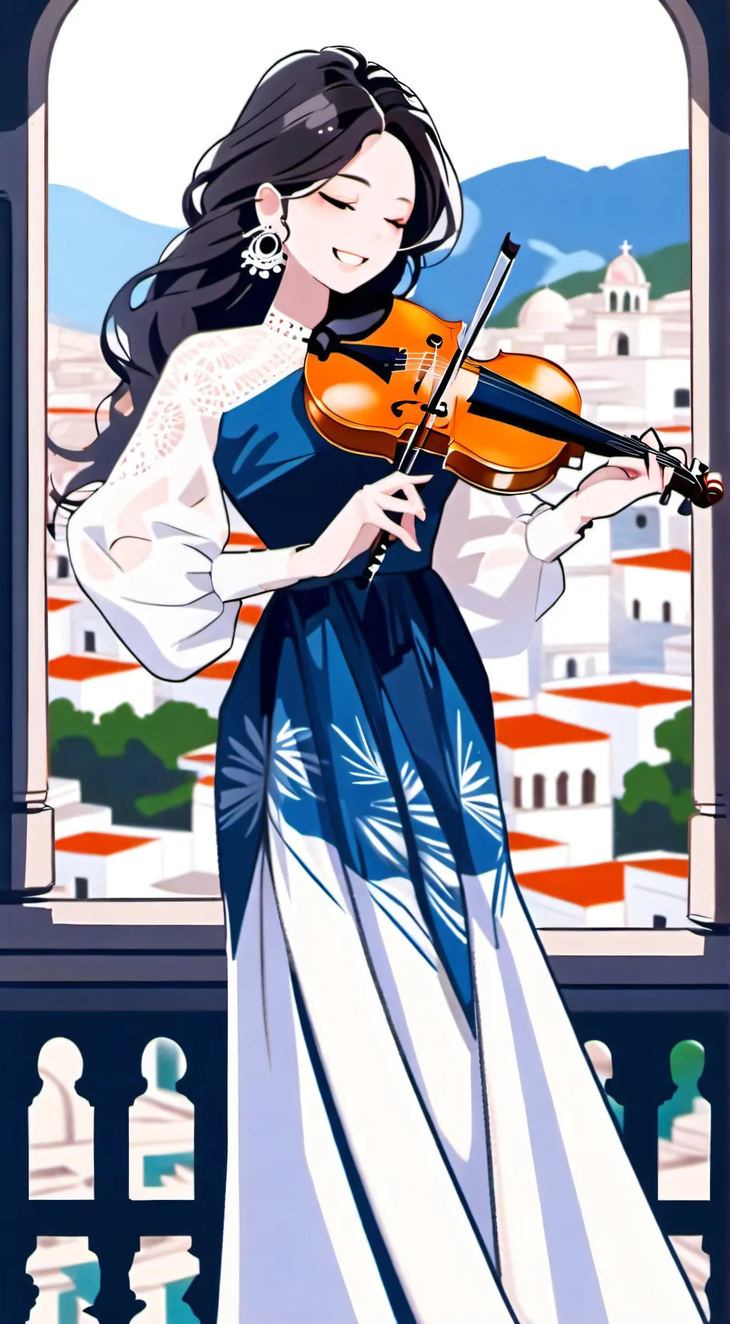 ai character: Valentina Garcia background