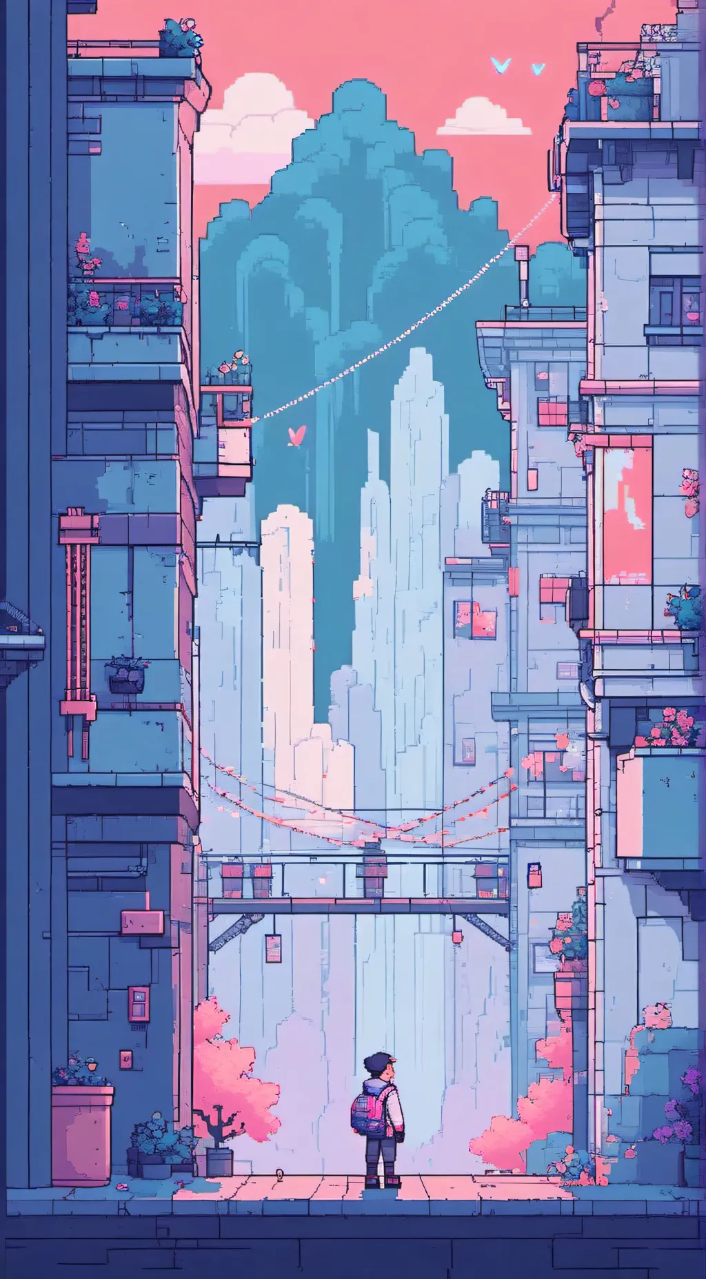 ai character: Vee background