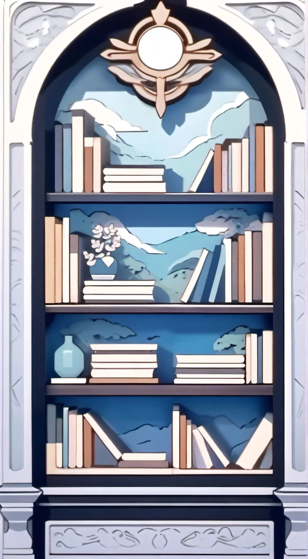 ai character: Books💥⚡️ background