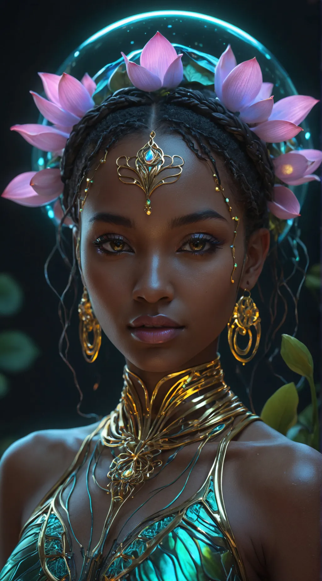 ai character: Lumina background