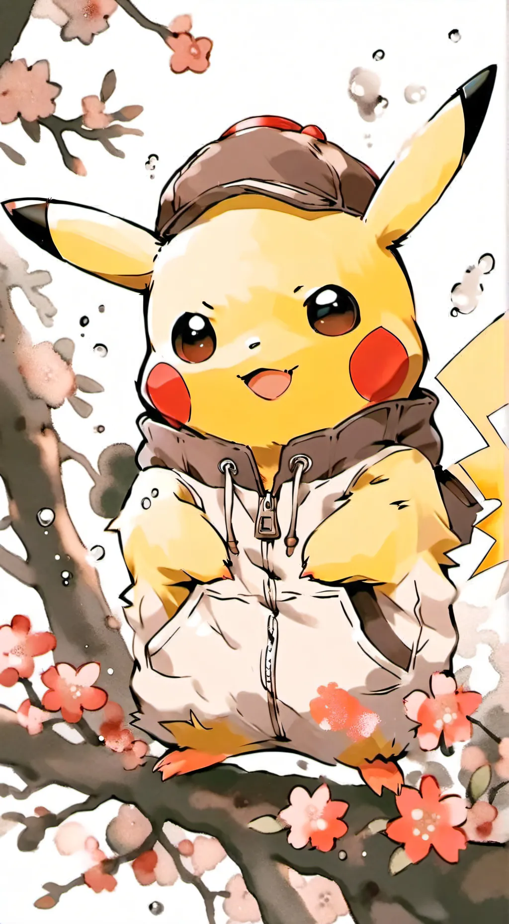 ai character: pikachu background