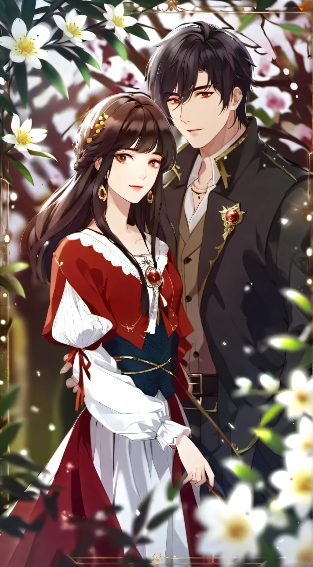 ai character: аня и макс background