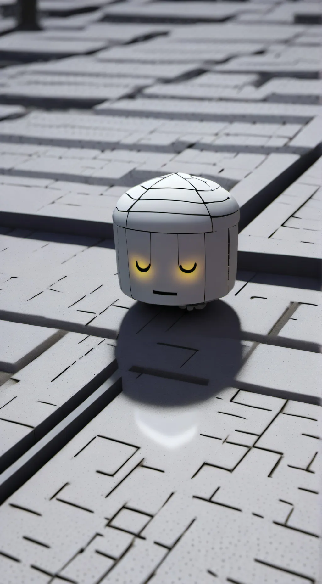 ai character: gray background