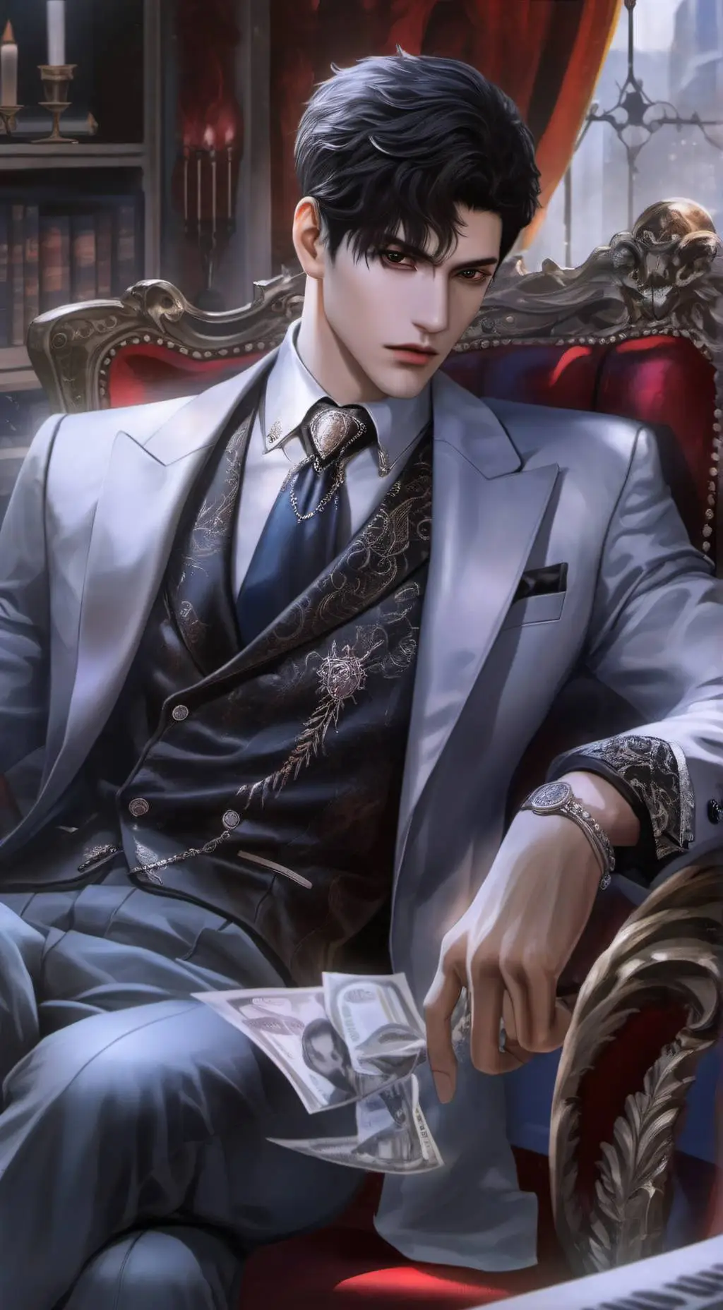 ai character: Zack  background