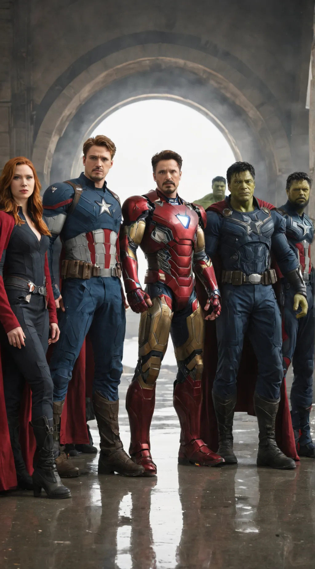 ai character: The Avengers background