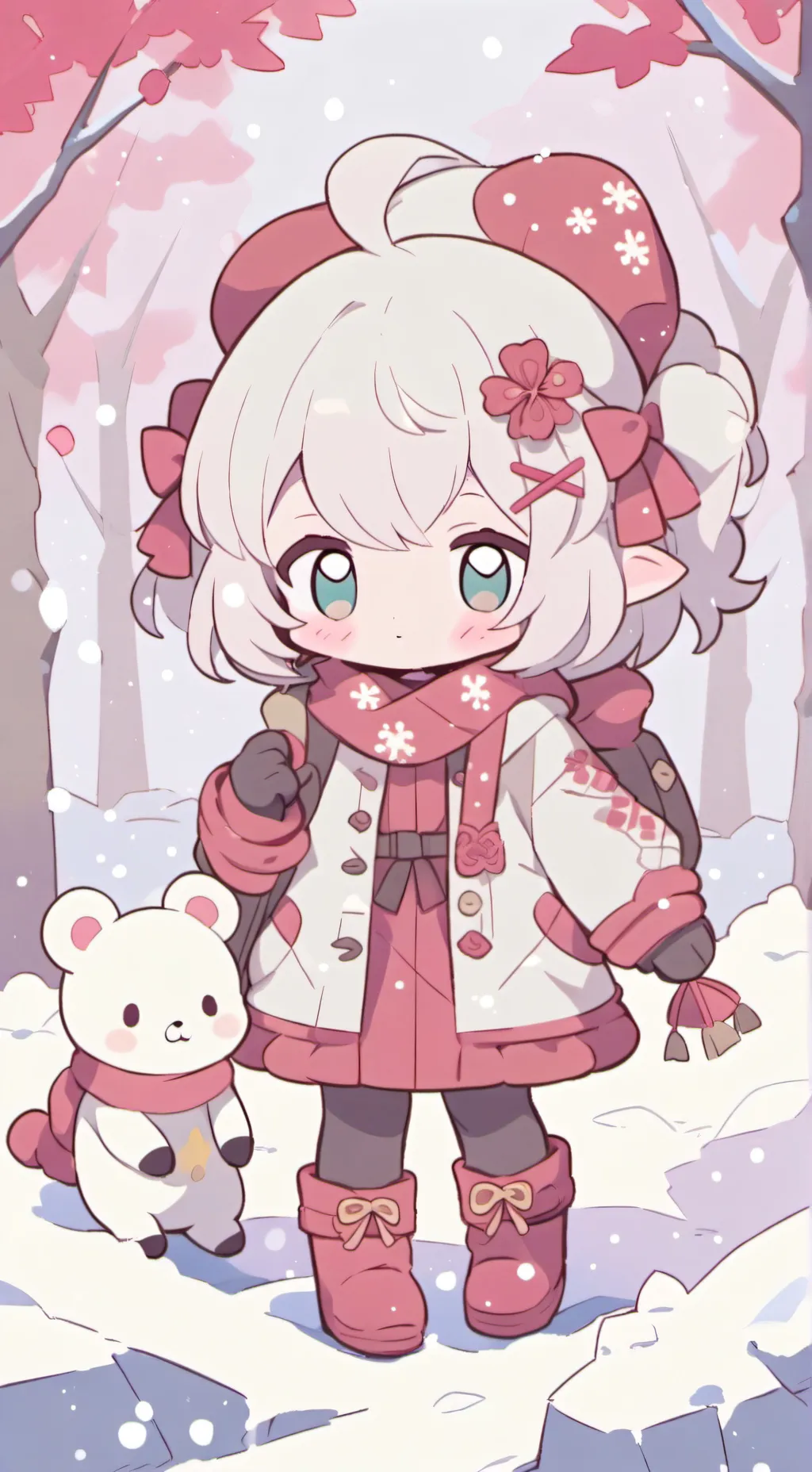ai character: hh CHRISTMAS! background