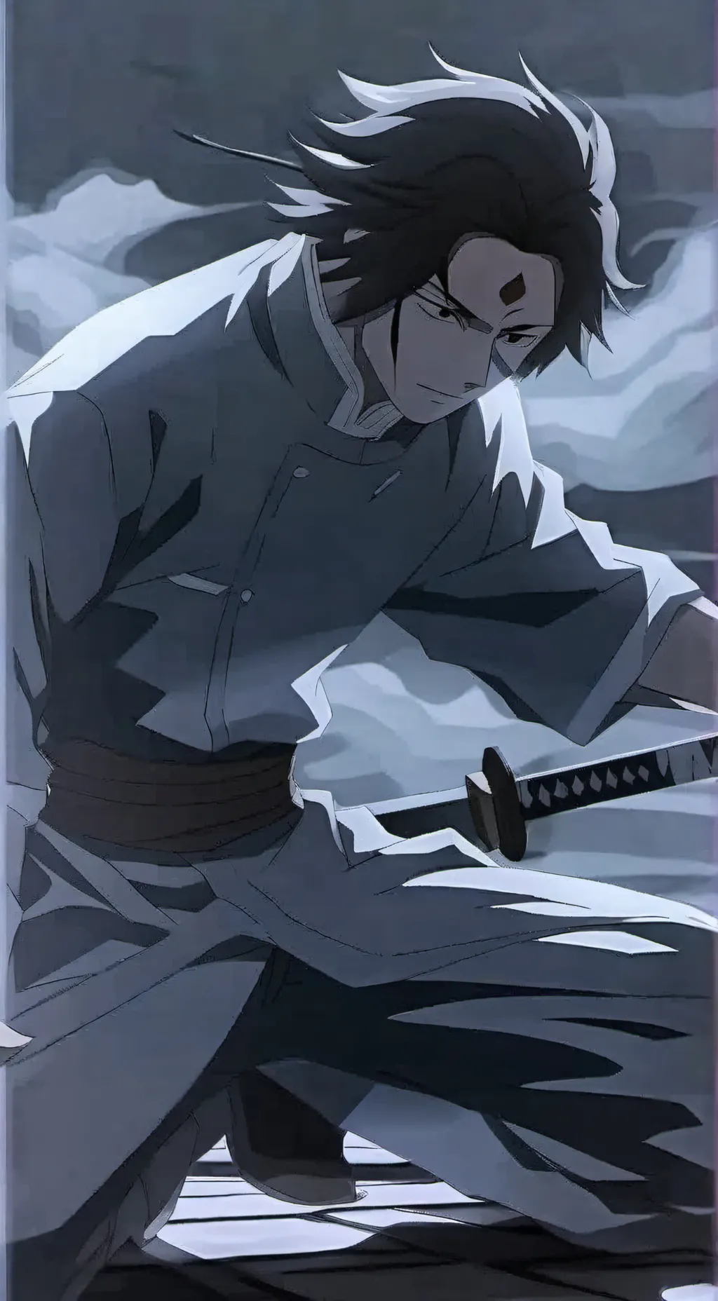 ai character: sanemi shinazugawa background