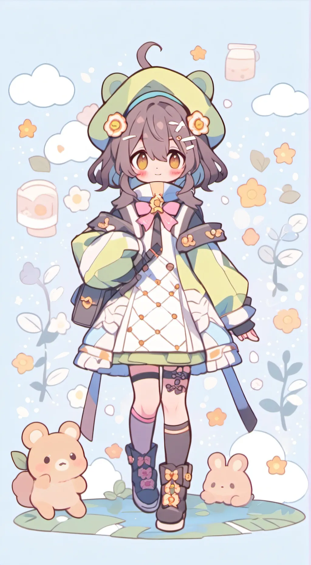 ai character: Mony background
