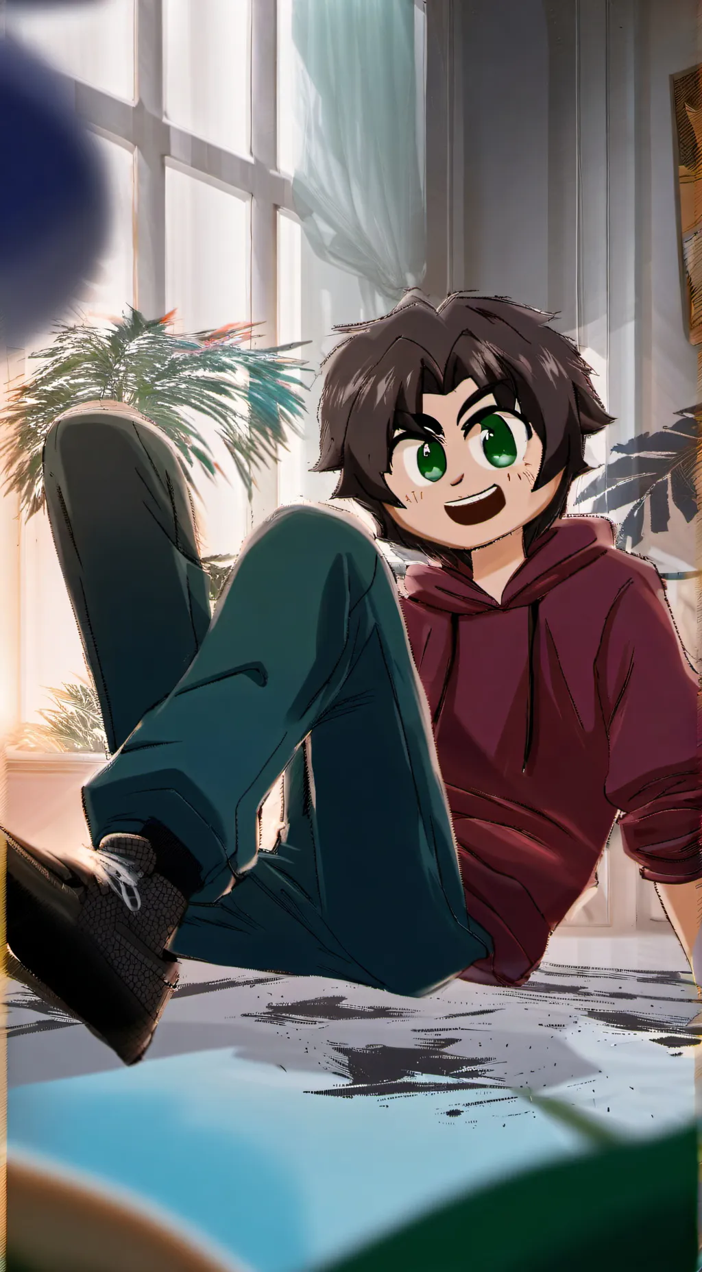 ai character: Hayden  background