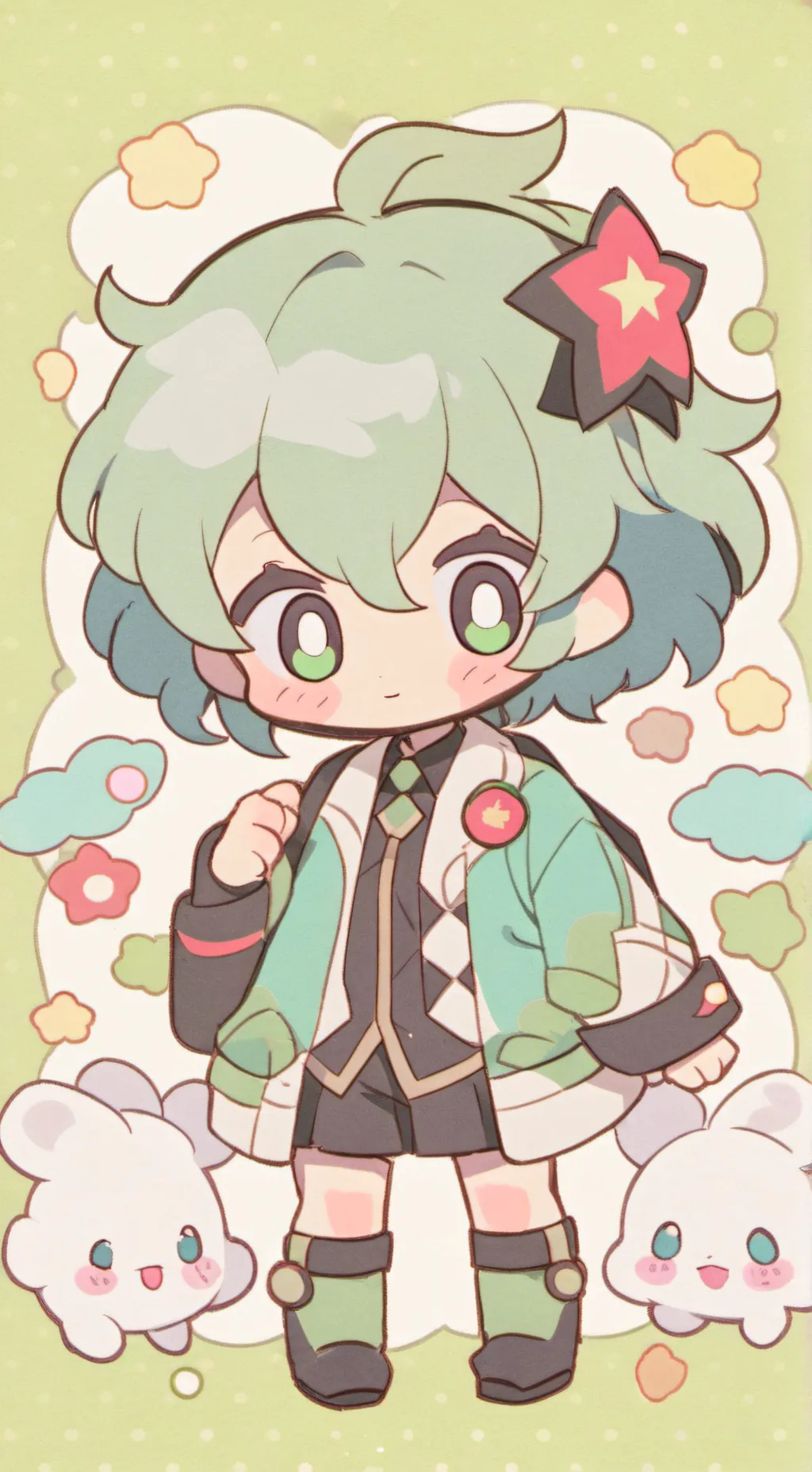 ai character: cringe spunki  background