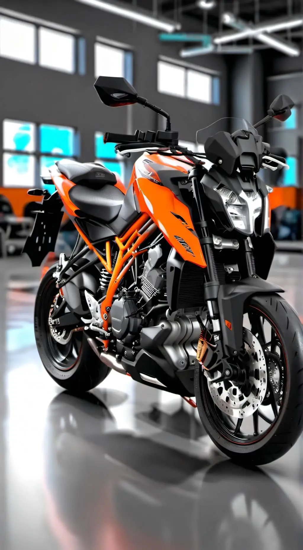 ai character: the new KTM 1390 background