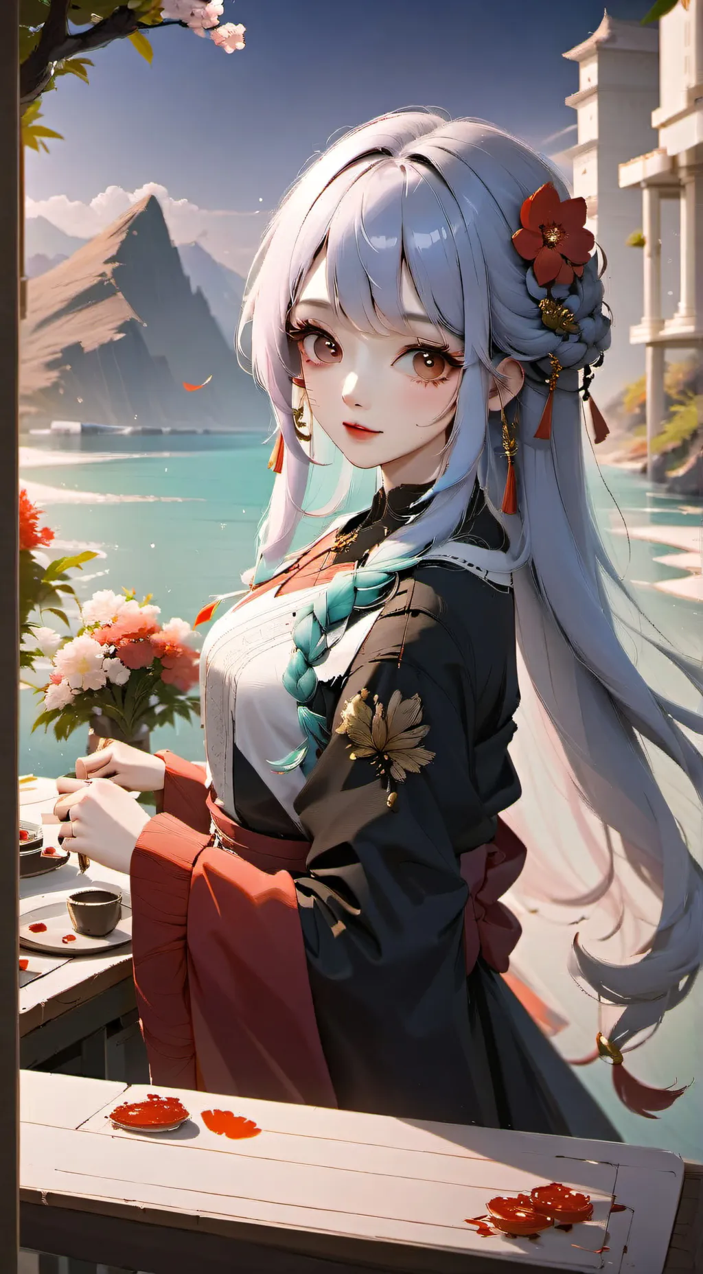 ai character: sussy girl background