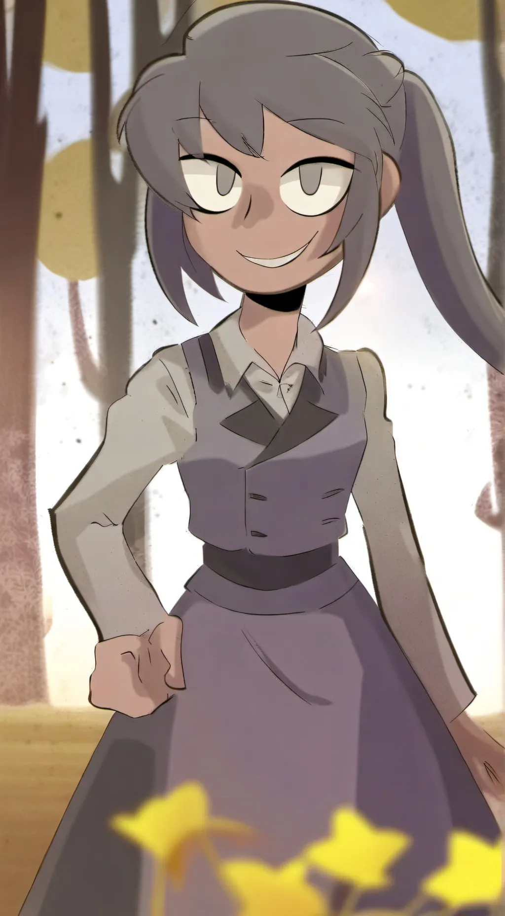 ai character: Lanas sleepover background