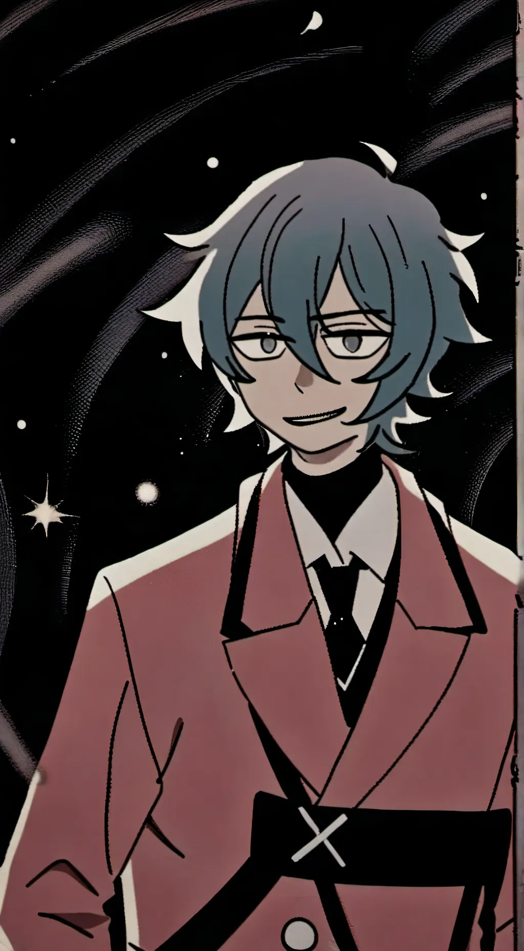 ai character: Неон background
