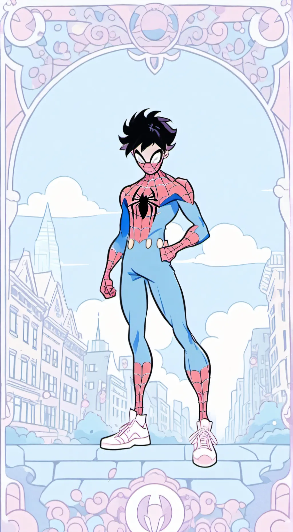 ai character: Spider Element background