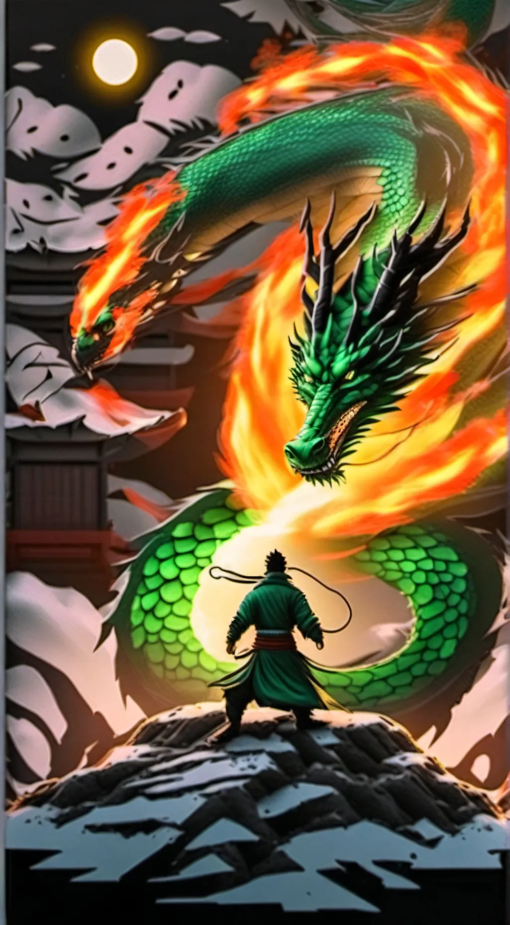 ai character: Eastern Dragon background