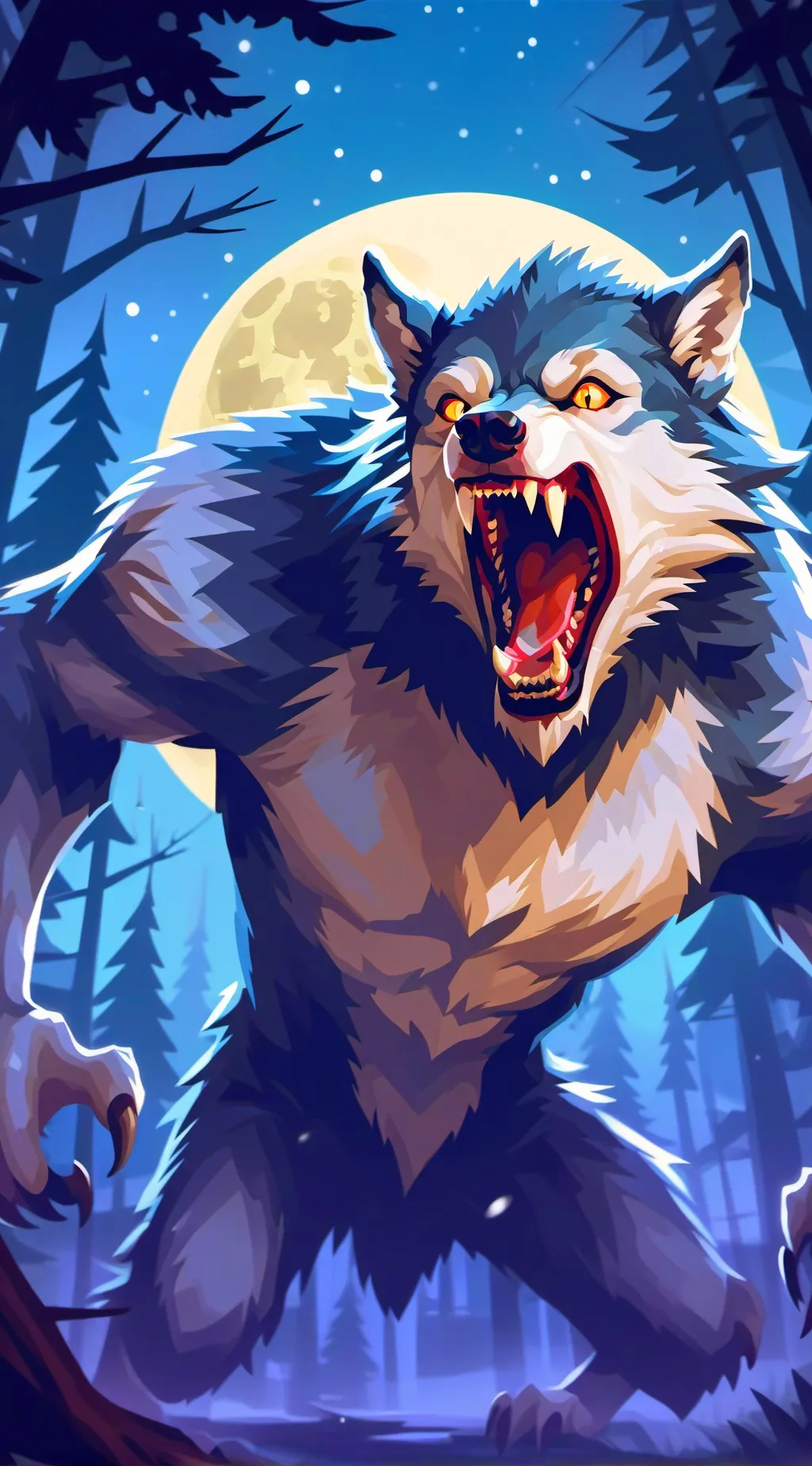 ai character: Lobisomem  background