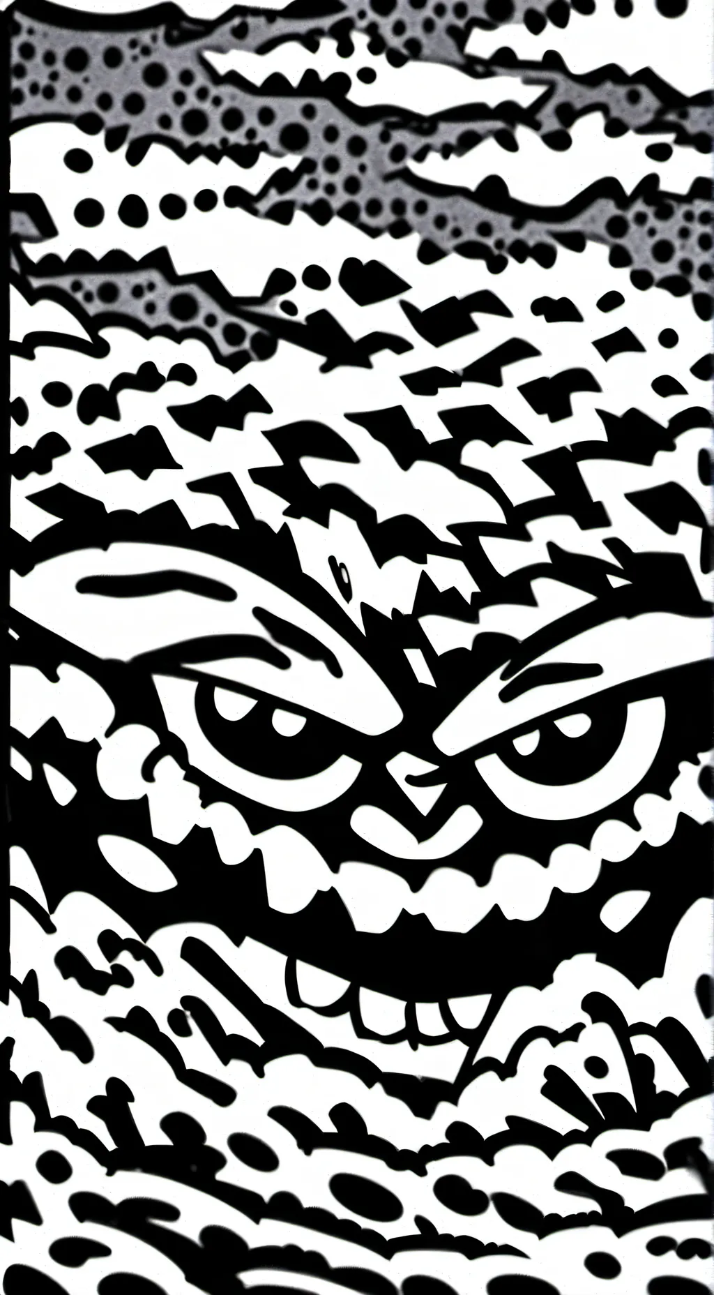 ai character: trollface  background